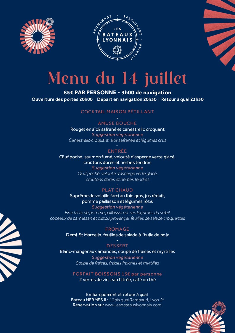 Diner croisière du 14 juillet