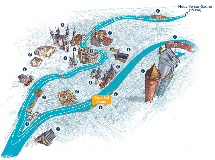 Parcours de votre croisiere de 5h30